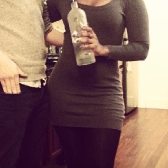 H&M puff sleeve Sweater Mini Dress grey - Picture 2 of 8